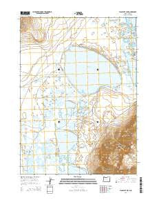 Flagstaff Lake Oregon Current topographic map, 1:24000 scale, 7.5 X 7.5 Minute, Year 2014