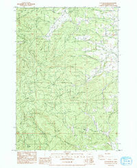 Flat Mountain Oregon Historical topographic map, 1:24000 scale, 7.5 X 7.5 Minute, Year 1984