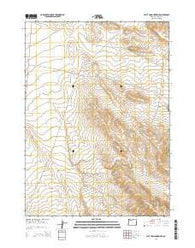 Flat Top Mountain SE Oregon Current topographic map, 1:24000 scale, 7.5 X 7.5 Minute, Year 2014