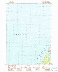 Floras Lake Oregon Historical topographic map, 1:24000 scale, 7.5 X 7.5 Minute, Year 1986