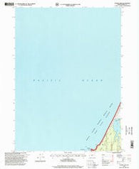 Floras Lake Oregon Historical topographic map, 1:24000 scale, 7.5 X 7.5 Minute, Year 1996