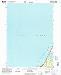 Floras Lake Oregon Historical topographic map, 1:24000 scale, 7.5 X 7.5 Minute, Year 1996
