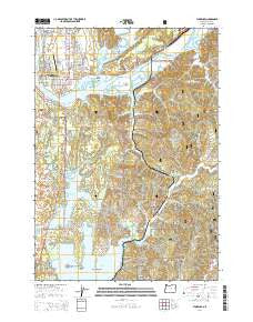 Florence Oregon Current topographic map, 1:24000 scale, 7.5 X 7.5 Minute, Year 2014