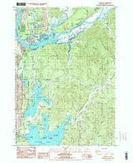 Florence Oregon Historical topographic map, 1:24000 scale, 7.5 X 7.5 Minute, Year 1984