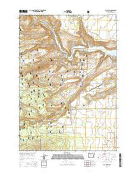Fly Creek Oregon Current topographic map, 1:24000 scale, 7.5 X 7.5 Minute, Year 2014