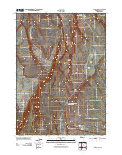 Flybee Lake Oregon Historical topographic map, 1:24000 scale, 7.5 X 7.5 Minute, Year 2011