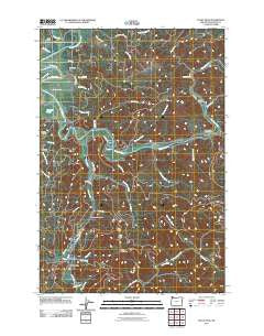 Foley Peak Oregon Historical topographic map, 1:24000 scale, 7.5 X 7.5 Minute, Year 2011