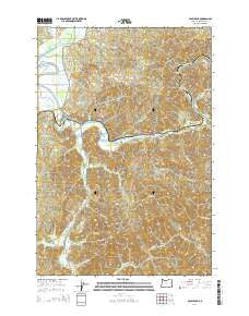 Foley Peak Oregon Current topographic map, 1:24000 scale, 7.5 X 7.5 Minute, Year 2014