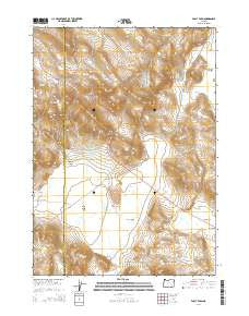 Folly Farm Oregon Current topographic map, 1:24000 scale, 7.5 X 7.5 Minute, Year 2014