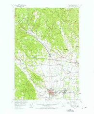Forest Grove Oregon Historical topographic map, 1:62500 scale, 15 X 15 Minute, Year 1956