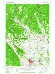 Forest Grove Oregon Historical topographic map, 1:62500 scale, 15 X 15 Minute, Year 1956
