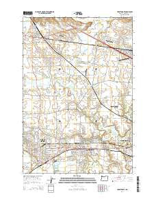 Forest Grove Oregon Current topographic map, 1:24000 scale, 7.5 X 7.5 Minute, Year 2014