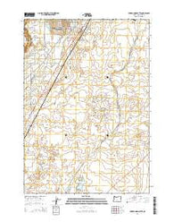 Forked Horn Butte Oregon Current topographic map, 1:24000 scale, 7.5 X 7.5 Minute, Year 2014