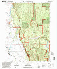 Fort Klamath Oregon Historical topographic map, 1:24000 scale, 7.5 X 7.5 Minute, Year 1998