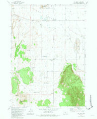 Fort Rock Oregon Historical topographic map, 1:24000 scale, 7.5 X 7.5 Minute, Year 1981