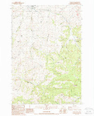 Fossil South Oregon Historical topographic map, 1:24000 scale, 7.5 X 7.5 Minute, Year 1987