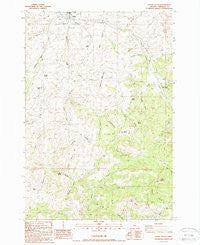 Fossil South Oregon Historical topographic map, 1:24000 scale, 7.5 X 7.5 Minute, Year 1987