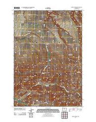 Fossil North Oregon Historical topographic map, 1:24000 scale, 7.5 X 7.5 Minute, Year 2011