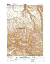 Fossil North Oregon Current topographic map, 1:24000 scale, 7.5 X 7.5 Minute, Year 2014