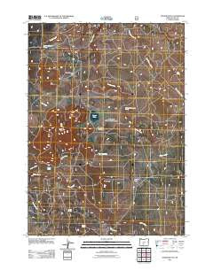 Foster Butte Oregon Historical topographic map, 1:24000 scale, 7.5 X 7.5 Minute, Year 2011