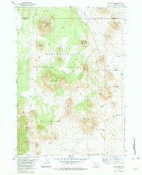 Fox Butte Oregon Historical topographic map, 1:24000 scale, 7.5 X 7.5 Minute, Year 1981