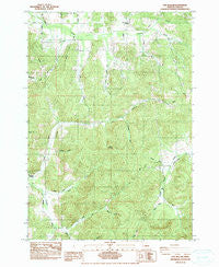 Fox Hollow Oregon Historical topographic map, 1:24000 scale, 7.5 X 7.5 Minute, Year 1984
