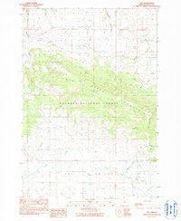 Fox Oregon Historical topographic map, 1:24000 scale, 7.5 X 7.5 Minute, Year 1990