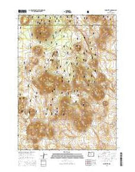 Fox Butte Oregon Current topographic map, 1:24000 scale, 7.5 X 7.5 Minute, Year 2014