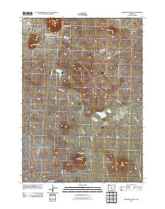 Frederick Butte Oregon Historical topographic map, 1:24000 scale, 7.5 X 7.5 Minute, Year 2011