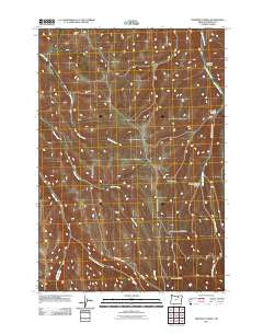 Freezeout Ridge Oregon Historical topographic map, 1:24000 scale, 7.5 X 7.5 Minute, Year 2011