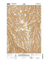 Freezeout Ridge Oregon Current topographic map, 1:24000 scale, 7.5 X 7.5 Minute, Year 2014
