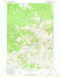 French Gulch Oregon Historical topographic map, 1:24000 scale, 7.5 X 7.5 Minute, Year 1967