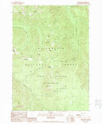 French Mountain Oregon Historical topographic map, 1:24000 scale, 7.5 X 7.5 Minute, Year 1989