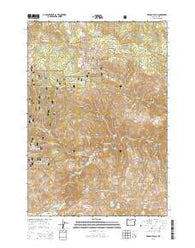 French Gulch Oregon Current topographic map, 1:24000 scale, 7.5 X 7.5 Minute, Year 2014