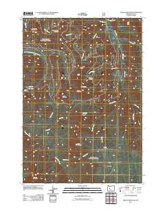 French Mountain Oregon Historical topographic map, 1:24000 scale, 7.5 X 7.5 Minute, Year 2011