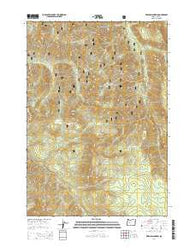 French Mountain Oregon Current topographic map, 1:24000 scale, 7.5 X 7.5 Minute, Year 2014