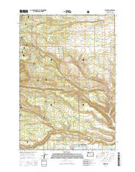 Friend Oregon Current topographic map, 1:24000 scale, 7.5 X 7.5 Minute, Year 2014