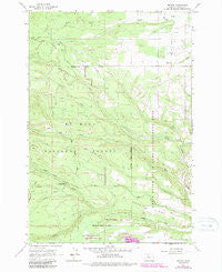 Friend Oregon Historical topographic map, 1:24000 scale, 7.5 X 7.5 Minute, Year 1962