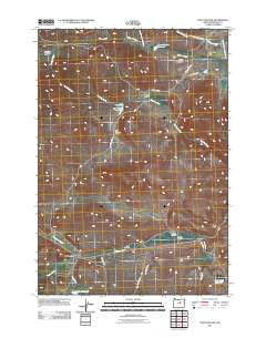 Frog Hollow Oregon Historical topographic map, 1:24000 scale, 7.5 X 7.5 Minute, Year 2011