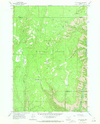 Fry Meadow Oregon Historical topographic map, 1:24000 scale, 7.5 X 7.5 Minute, Year 1967