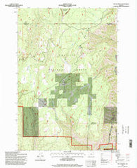 Fry Meadow Oregon Historical topographic map, 1:24000 scale, 7.5 X 7.5 Minute, Year 1995
