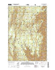 Fry Meadow Oregon Current topographic map, 1:24000 scale, 7.5 X 7.5 Minute, Year 2014