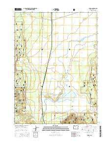 Fuego Oregon Current topographic map, 1:24000 scale, 7.5 X 7.5 Minute, Year 2014