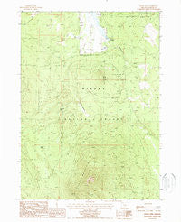 Fuego Mountain Oregon Historical topographic map, 1:24000 scale, 7.5 X 7.5 Minute, Year 1988