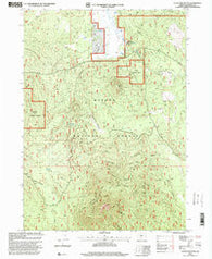 Fuego Mountain Oregon Historical topographic map, 1:24000 scale, 7.5 X 7.5 Minute, Year 1998