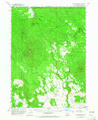 Fuego Mountain Oregon Historical topographic map, 1:62500 scale, 15 X 15 Minute, Year 1960