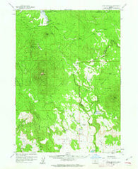 Fuego Mountain Oregon Historical topographic map, 1:62500 scale, 15 X 15 Minute, Year 1960