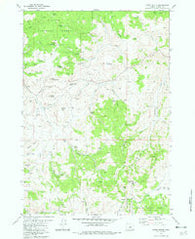 Funny Butte Oregon Historical topographic map, 1:24000 scale, 7.5 X 7.5 Minute, Year 1981
