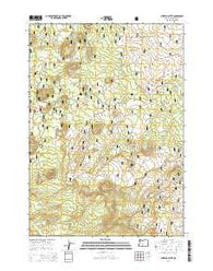 Fuzztail Butte Oregon Current topographic map, 1:24000 scale, 7.5 X 7.5 Minute, Year 2014