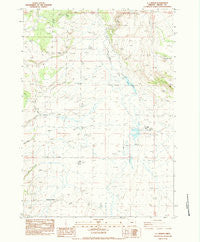 G.I. Ranch Oregon Historical topographic map, 1:24000 scale, 7.5 X 7.5 Minute, Year 1983